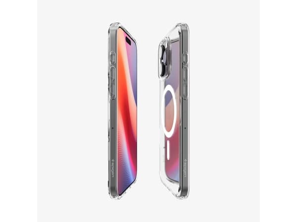 Spigen Ultra Hybrid MagFit, Omslag, Apple, iPhone 16 Pro Max, 17,5 cm (6.9"), Transparent, Vit