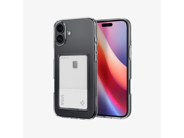 Spigen Crystal Slot, Omslag, Apple, iPhone 16, 15,5 cm (6.1"), Transparent
