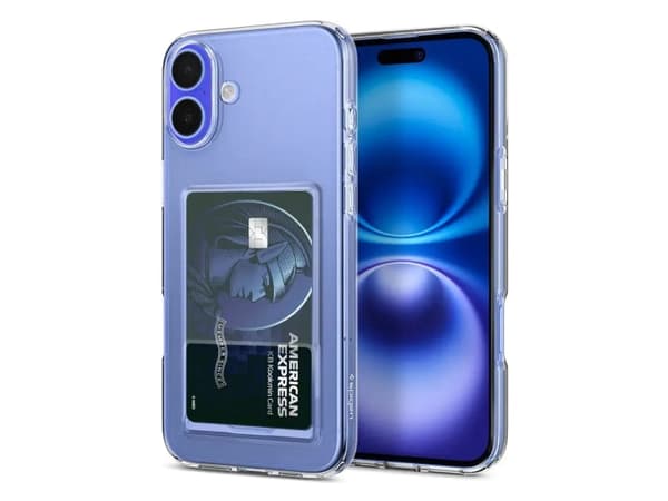 Spigen Crystal Slot, Omslag, Apple, iPhone 16, 15,5 cm (6.1"), Transparent