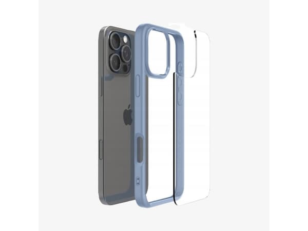 Spigen Crystal Hybrid, kansi, Apple, iPhone 16 Pro Max, 17,5 cm (6,9"), sininen, läpinäkyvä