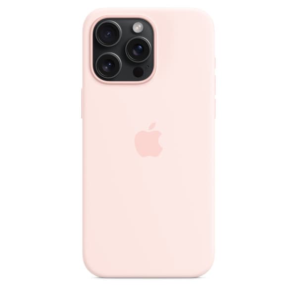Apple iPhone 15 Pro Max Silikonskal med MagSafe Original - Ljusrosa