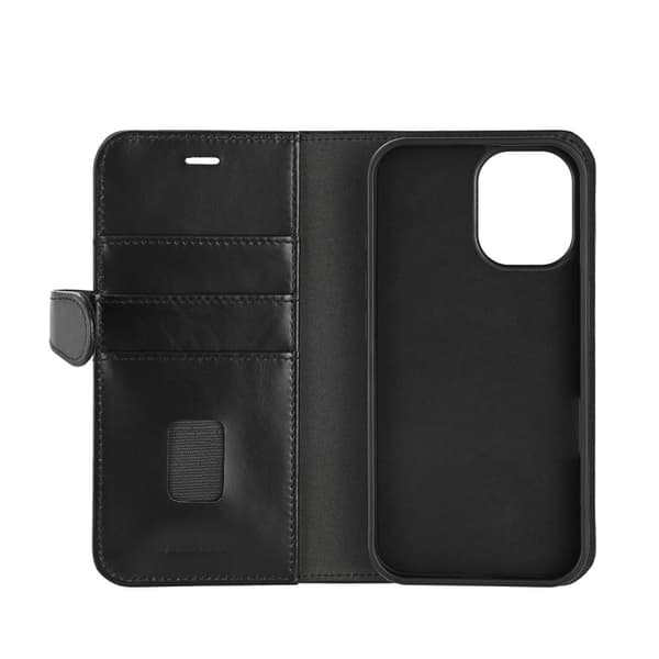 Buffalo 2in1 Leather 3 card MagSeries iPhone 16 Black