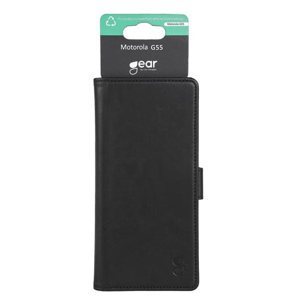 Gear Mobilfodral 3 Kortfack Svart - Motorola Moto G55 5G