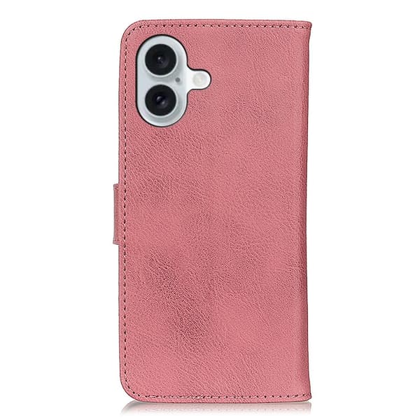 KHAZNEH för iPhone 16 Plånboksfodral - Rosa