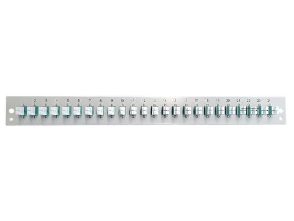 Etupaneeli varustettu 24 x LC-duplex-liittimellä OM3 musta (SB-FP-S-24SC-S-OM3)