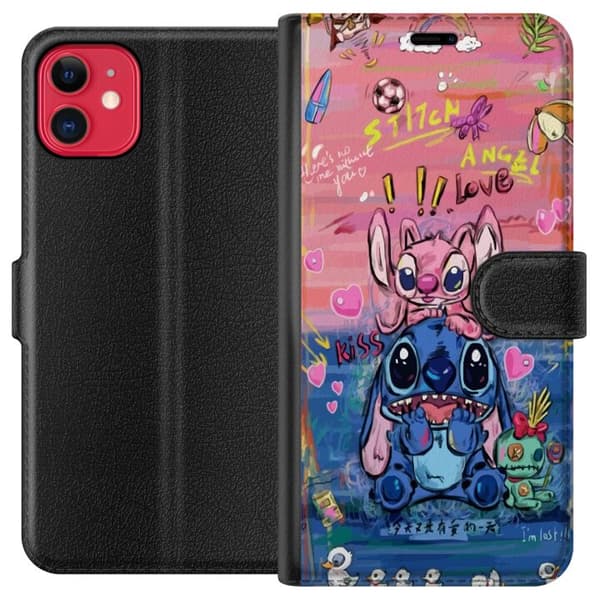 Apple iPhone 11 Lompakkokotelo Stitch taide