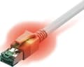 Miniatyrbild 1 av 2: Easylan CS1OWADAD0030 RJ45 Netværkskabel, patchkabel CAT 6A S/FTP 3 m Hvid med LED 1 stk