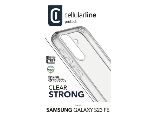 Cellularline 8018080471841, Omslag, Samsung, Galaxy S23 FE, 16,3 cm (6.4"), Transparent