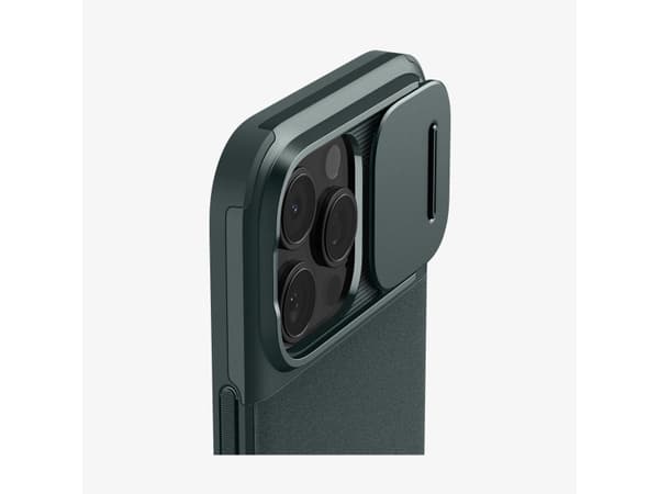 Spigen Optik Armor (MagFit), Omslag, Apple, iPhone 16 Pro Max, 17,5 cm (6.9"), Grön
