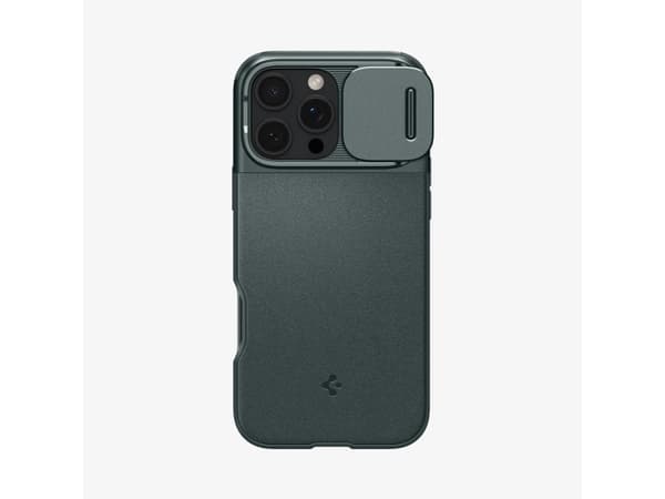 Spigen Optik Armor (MagFit), Omslag, Apple, iPhone 16 Pro Max, 17,5 cm (6.9"), Grön