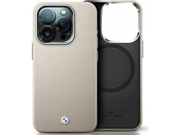 BMW BMHMP16X23PUFWG Apple iPhone 16 Pro Max 6.9" dėklas telefonui pilkos spalvos Sign Full Wrapped Metal MagSafe