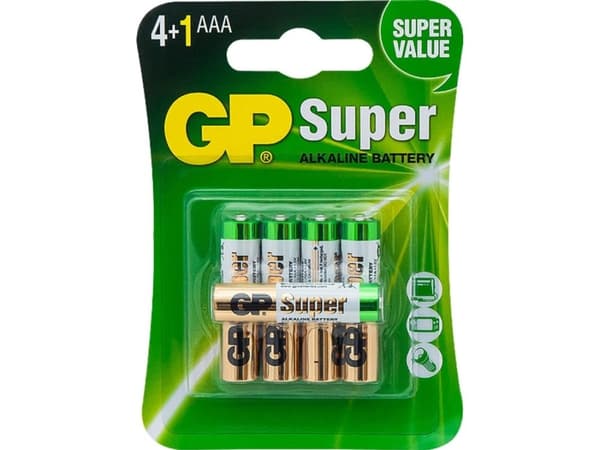 AAA/LR03 GP alkalisk batteri ReCyko Super Alkaline G-TECH - 5 stk.