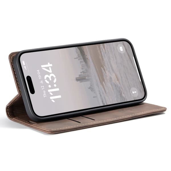 CASEME Plånboksfodral iPhone 16 - Coffee