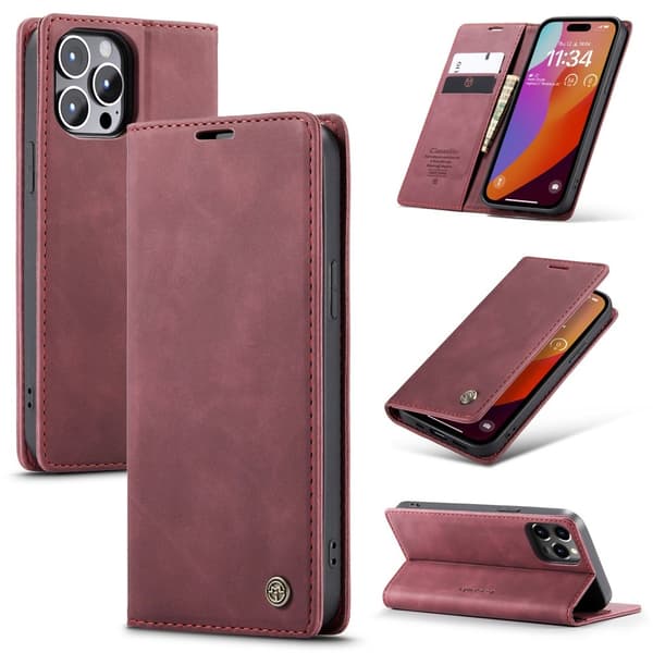 CASEME Retro tegnebog taske til iPhone 16 Pro