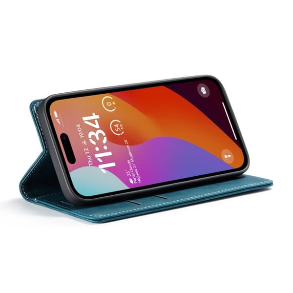 CASEME Lommebok-deksel iPhone 16 Pro - Blå