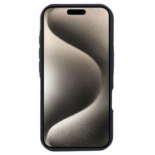 Till iPhone 16 Plus Hybrid skal med Finger Ring - Svart