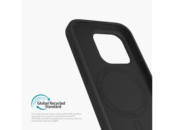 Vonmählen Soft Silikonetui til iPhone 16 Pro svart