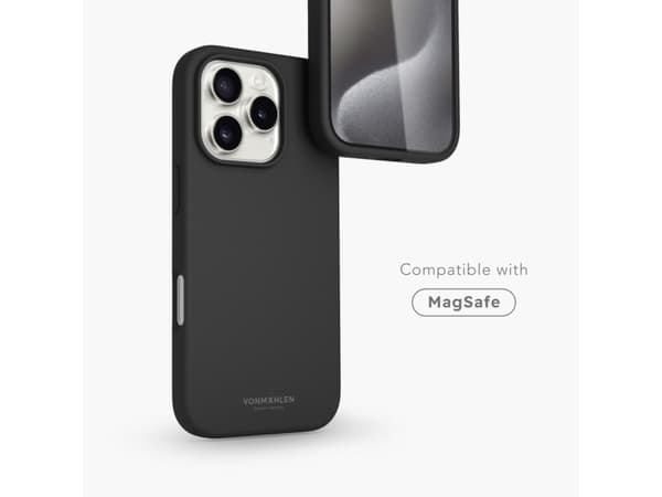 Vonmählen Soft Silikonetui til iPhone 16 Pro svart