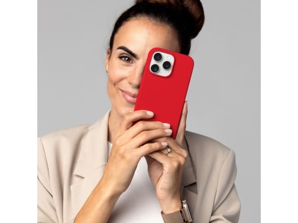 Vonmählen Soft Silicone Case, Omslag, Apple, iPhone 16 Pro, 16 cm (6.3"), Röd