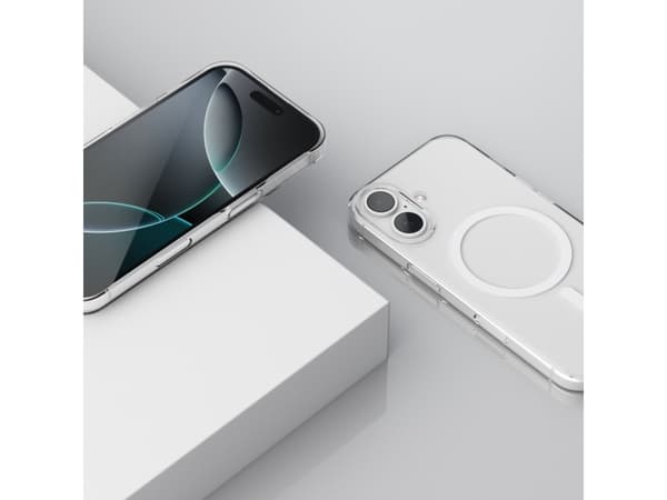 Vonmählen Transparent Case Pro, Cover, Apple, iPhone 16 Plus, 17 cm (6.7"), Transparent, White