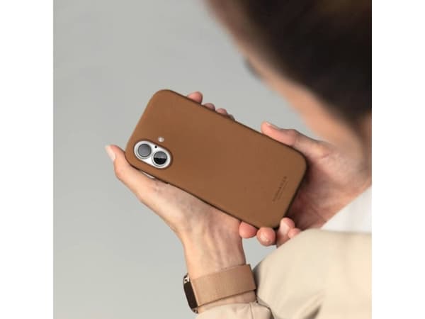 Vonmählen Like Leather Case, Omslag, Apple, iPhone 16 Plus, 17 cm (6.7"), Brun