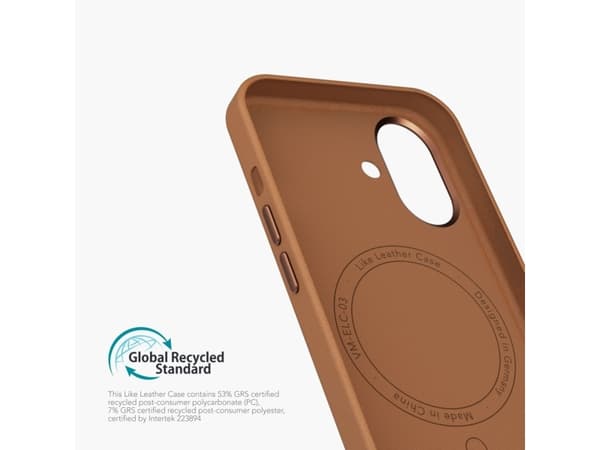 Vonmählen Like Leather Case, Omslag, Apple, iPhone 16 Plus, 17 cm (6.7"), Brun