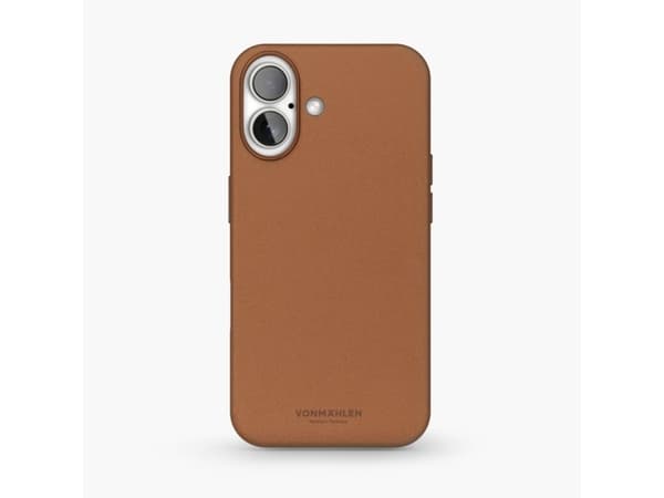 Vonmählen Like Leather Case, Omslag, Apple, iPhone 16 Plus, 17 cm (6.7"), Brun