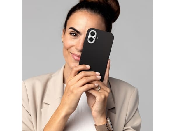 Vonmählen Pehmeä silikoni kotelo iPhone 16 musta