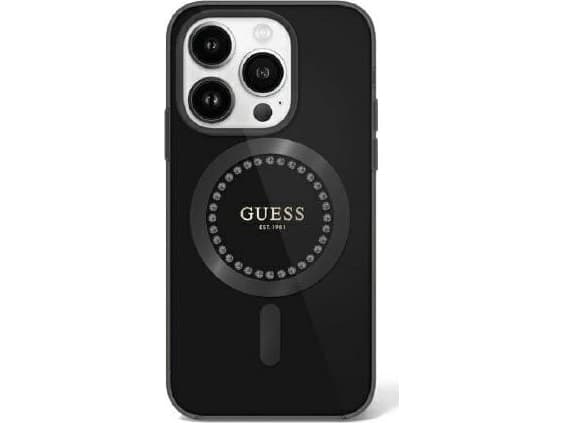 Guess Guess GUHMP16XPFTDTEK iPhone 16 Pro Max 6.9" czarny/black hardcase IML Rhinestones MagSafe