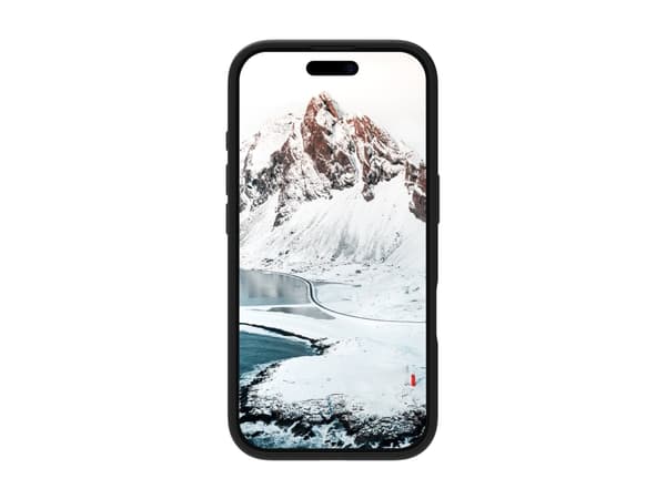 dbramante1928 Costa Rica - Baksidesskydd för mobiltelefon - plast, silikon, återvinningsbar plast - nattsvart - för Apple iPhone 16 Pro Max