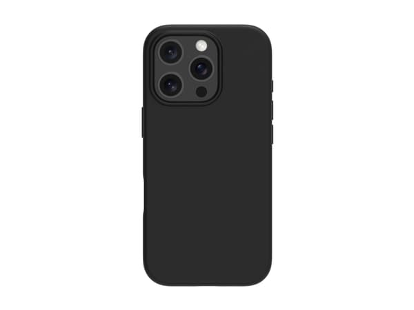 dbramante1928 Costa Rica - Baksidesskydd för mobiltelefon - plast, silikon, återvinningsbar plast - nattsvart - för Apple iPhone 16 Pro Max