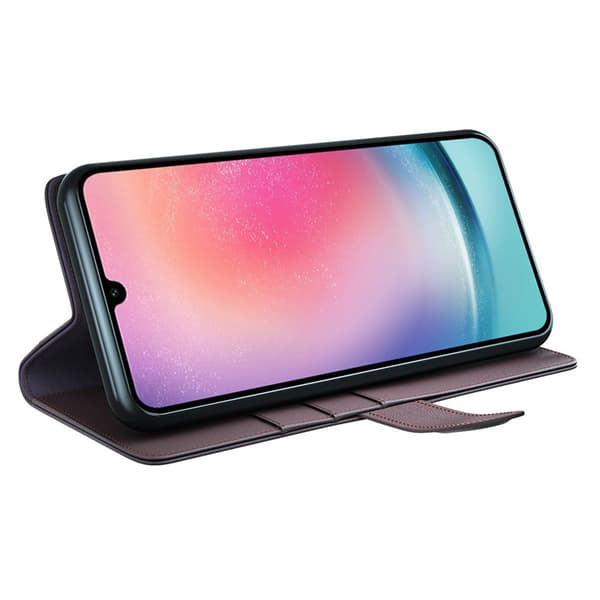 Äkta Läderfodral Samsung Galaxy A16 Brun