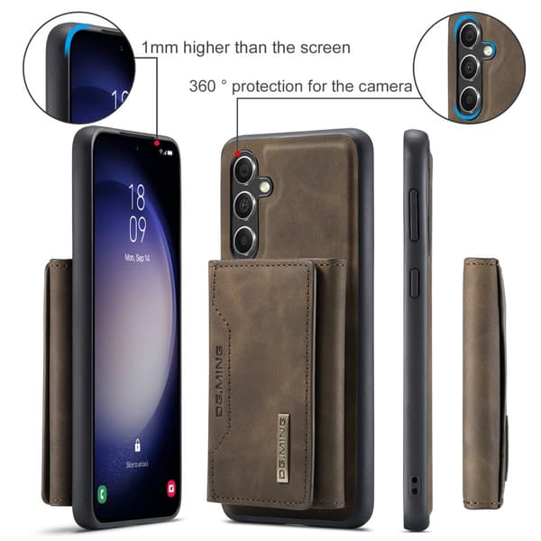 DG.MING 2 in 1 Magnetic Card Slot Case Samsung Galaxy A16 Brown