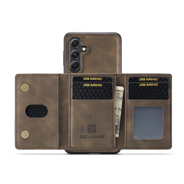 DG.MING 2 in 1 Magnetic Card Slot Case Samsung Galaxy A16 Brown