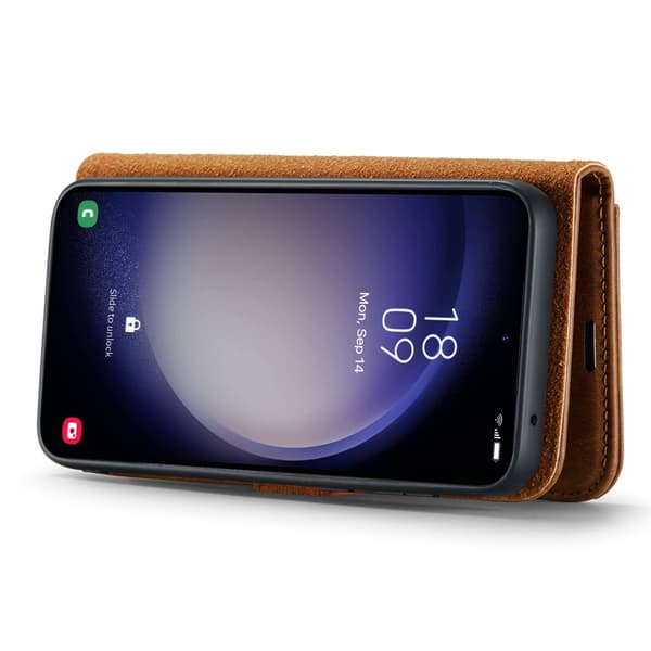 DG.MING 2-in-1 Magnet Wallet Samsung Galaxy A16 Cognac