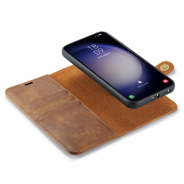DG.MING 2-in-1 Magnet Wallet Samsung Galaxy A16 Cognac