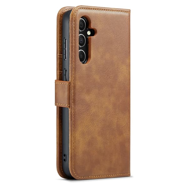 DG.MING 2-in-1 Magnet Wallet Samsung Galaxy A16 Cognac