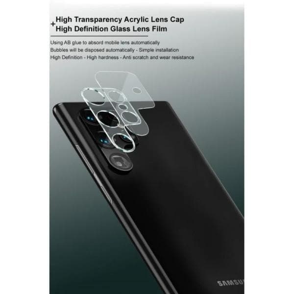 Samsung Galaxy S23 Ultra Kamera Linsskydd Härdat Glas 0,2mm