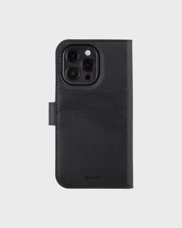 Holdit Fodral Skal Wallet Case Magnet Plus Black till iPhone 16 Pro Max