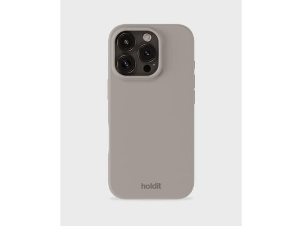 HoldIt Silicone, Etui, Apple, iPhone 16 Pro Max, 17,5 cm (6.9"), Taupe / brun