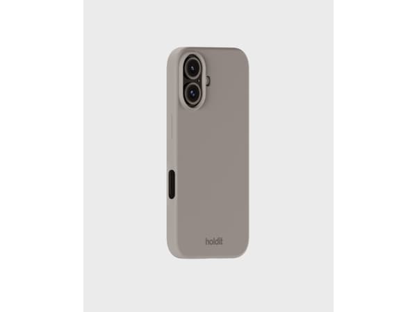 HoldIt silikoni, kansi, Apple, iPhone 16, 15,5 cm (6,1"), harmaanruskea