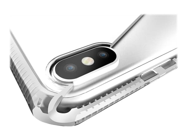 ITSKINS Supreme // Clear - Baksidedeksel for mobiltelefon - termoplast-polyuretan (TPU) - gjennomsiktig, hvit - 5.8" - for Apple iPhone X, XS