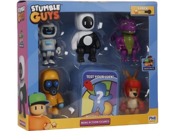 Pmi Kids World STUMBLE GUYS S2 MINI ACTION FIGURES - 6 PACK DELUXE BOX VER.B
