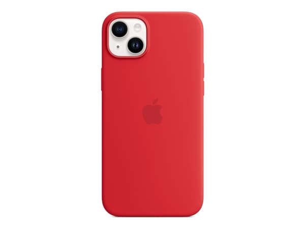 Apple - Baksidedeksel for mobiltelefon - MagSafe-samsvar - silikon - rød - for iPhone 14 Plus