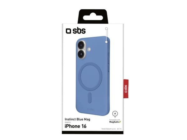 SBS TEINSTMAGIP1661B, kansi, Apple, iPhone 16, 15,5 cm (6,1"), sininen