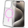 Pikkukuva 1 / 5: Celly Gelskinmag Magnetic Cover MagSafe iPhone 16 Pro Transparent + Rosa