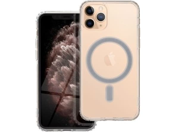 OEM CLEAR MAG COVER yhteensopiva MagSafe for IPHONE 11 Pro läpinäkyvä