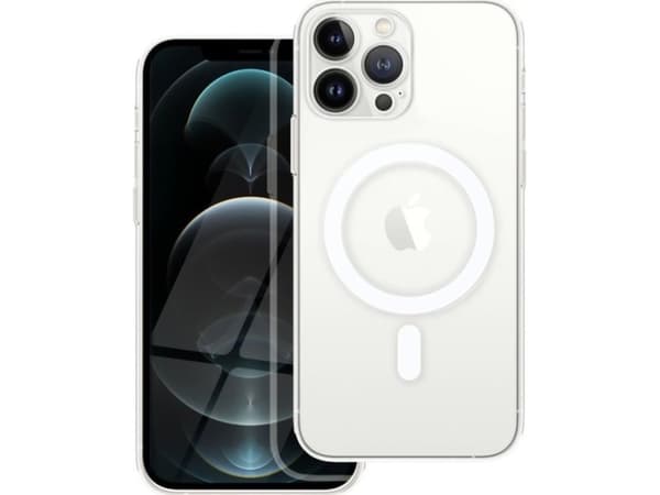 OEM CLEAR MAG COVER-deksel med kamerabeskyttelse, kompatibel med MagSafe for IPHONE 12 Pro Max gjennomsiktig