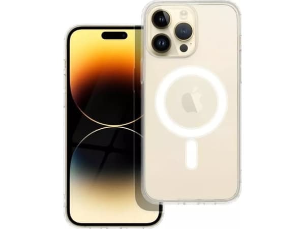 OEM CLEAR MAG COVER yhteensopiva MagSafe IPHONE 14 Pro Maxin kanssa läpinäkyvä
