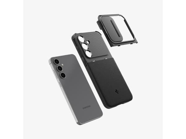 Spigen Optik Armor, Omslag, Samsung, Galaxy S24 FE, 17 cm (6.7"), Svart